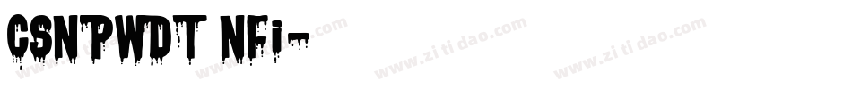 CSNPWDT NFI字体转换
